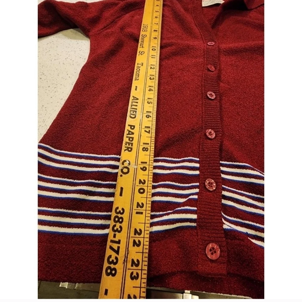 Talbott Traveler Red Grandpa Cardigan